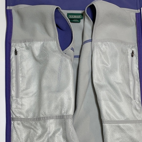 L.L. Bean Woman Purple Fleece Zipped Vest Jacket Size S - Picture 8 of 12